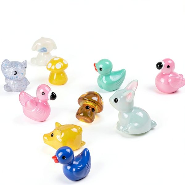 240 Pcs Mini Resin Animals Variety Tiny Figures for Fairy Garden Decor-5