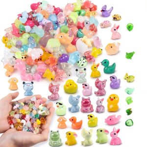 240 Pcs Mini Resin Animals Variety Tiny Figures for Fairy Garden Decor-0